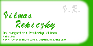 vilmos repiczky business card